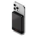 Cygnett MagSlim 10k Magnetic Wireless Power Bank -Black(CY5278PBCHE),20W USB-C,10W Wireless,MagSafe & Qi,Digital Display,Travel-Ready,2 Years Warranty
