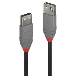 Lindy - 36700 cable USB 02 m USB 20 USB A Negro Gris