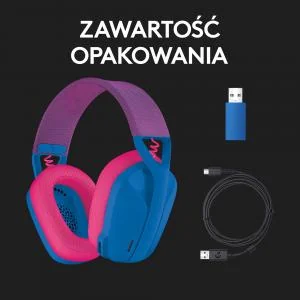 Słuchawki Logitech G435 Niebieskie (981-001062) + G PRO X SuperLight 2 (910-006630) 10