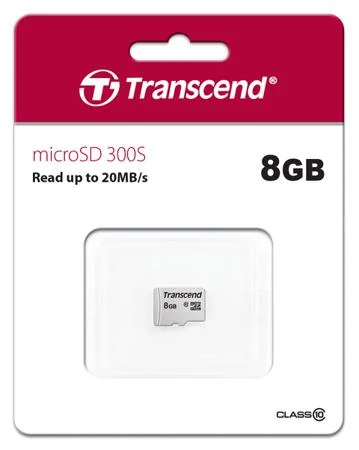 TS8GUSD300S Transcend  microSD 8GB Class10