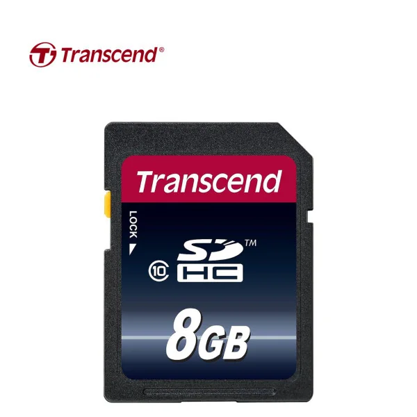 Transcend 8GB Class 10 SDHC Card (TS8GSDHC10) product image