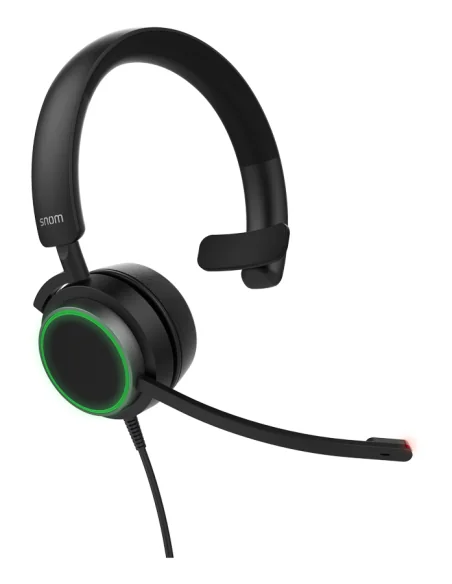 Snom A330M Mono Over-Ear Headset, Passive Noise Cancellation, VoIP Phone Headset, USB/3.5mm