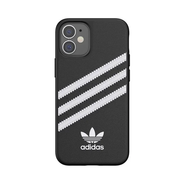 adidas アディダス iPhone12mini  アイフォン ケース カバー スマホケース adidas OR Moulded Case SAMBA FW20 black white ブラック ホワイト 黒 白 ロゴ