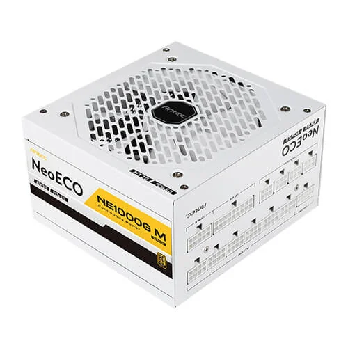 Antec Neo ECO NE1000G M Alimentatore ATX 3.0 1000W Modulare 80+ Gold Bianco - 0761345117906 - Antec