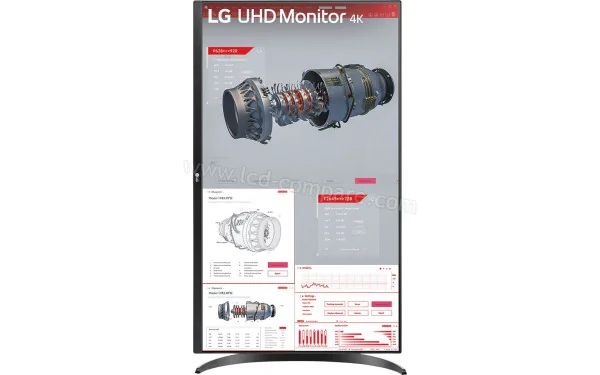 LG 32BR55UK-B - Vue de face en mode portrait