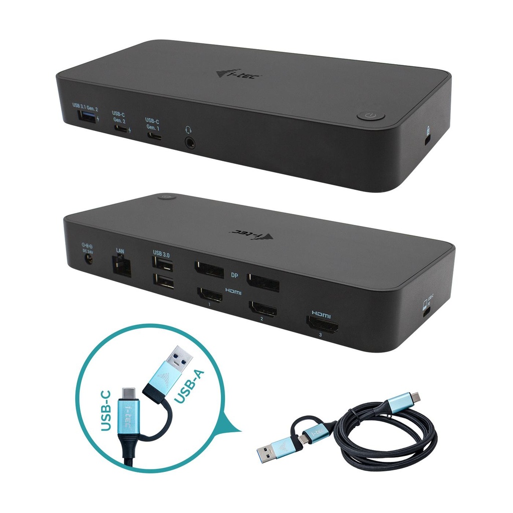 USB 3.0/USB-C/THUND. 3X 4K+PW70W IT