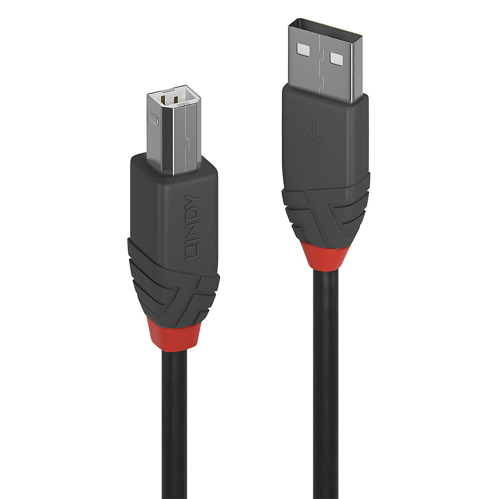 CAVO USB 2.0 A/B ANTHRA LINE, 5M