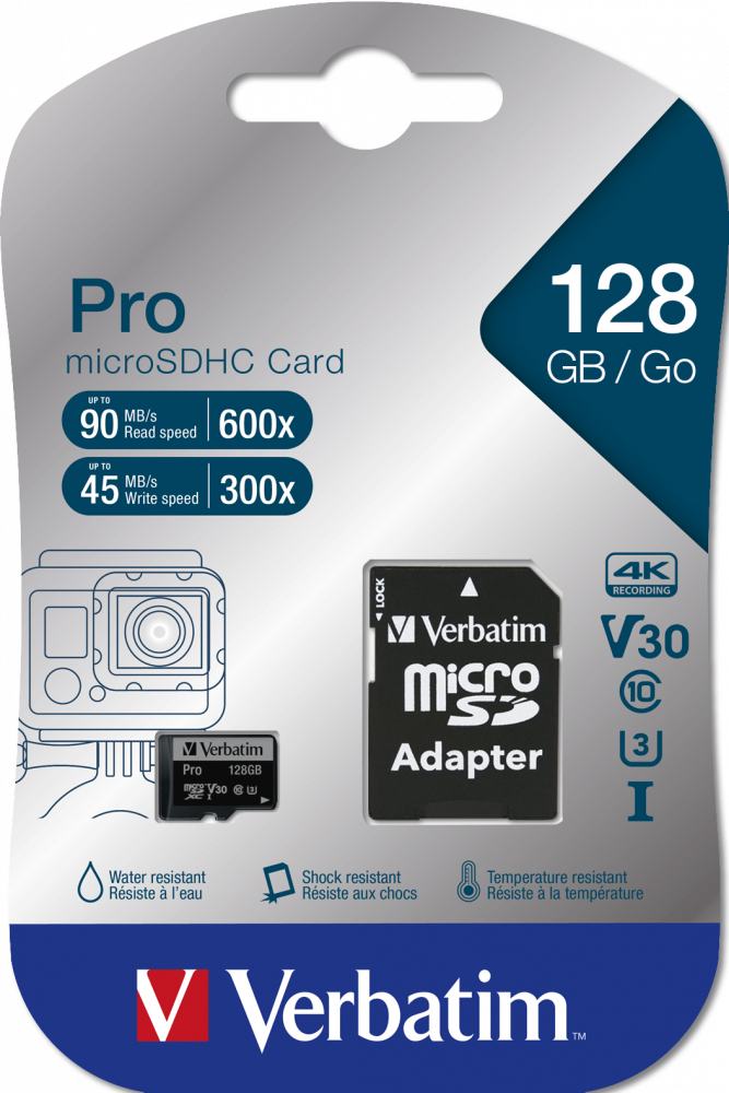 MICRO SDHC-128GB-CLASS 10+ADAT.