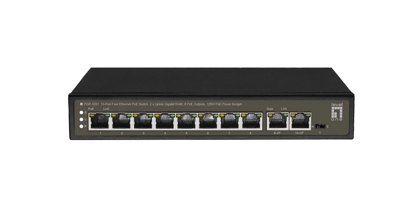 10-PORT FAST ETHERNET POE