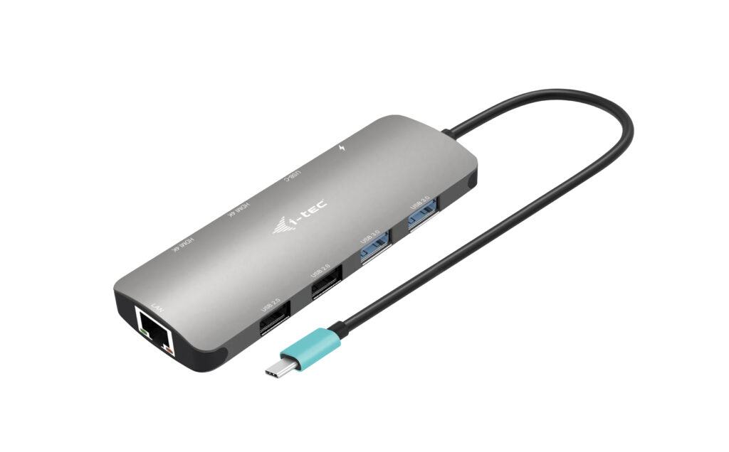 USB-C METAL NANO 2XHDMI DOCK+PD100W