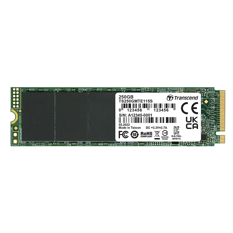 250GB M2 2280 PCIE GEN3X4 NVME TLC