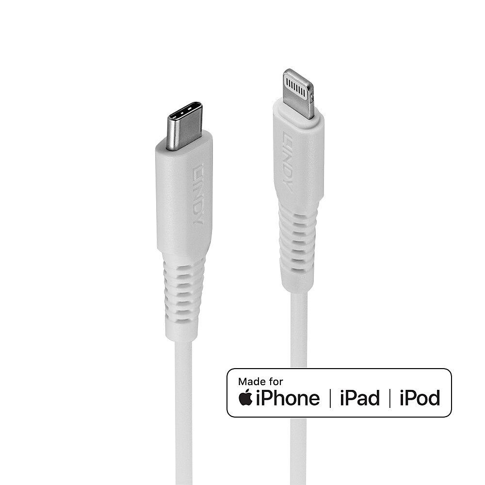 0.5M USB C AN LIGHTNING KABEL, WEIß