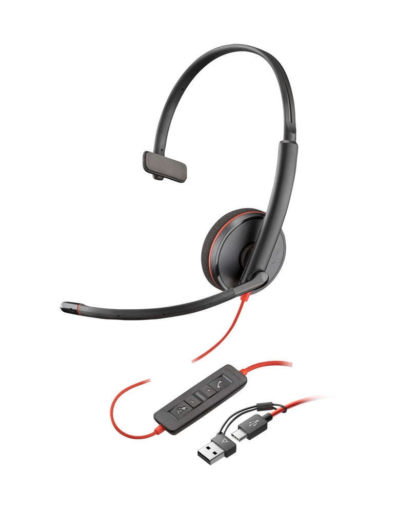 POLY BW 3210 MONO USB-C+A+AUX MOQ12