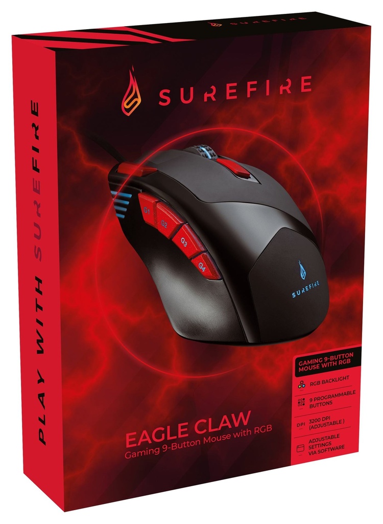 MOUSE EAGLE CLAW GAMING 9-BUTTON