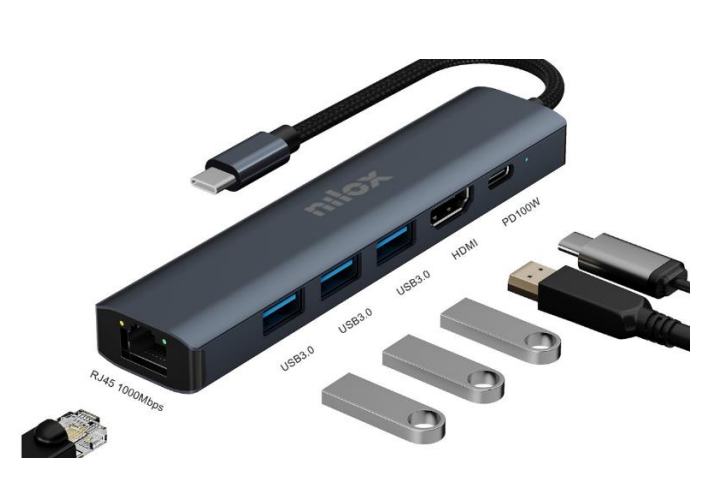 DOCK USB-C 6 IN 1