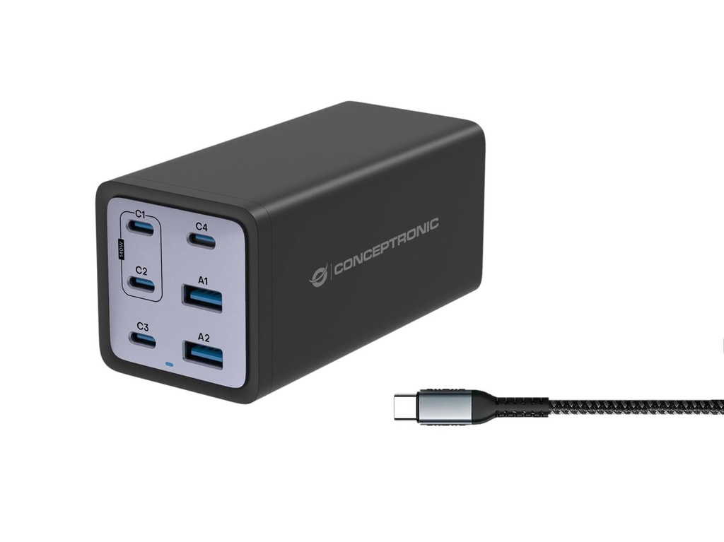 6-PORT 200W GAN USB PD CHARGER WITH