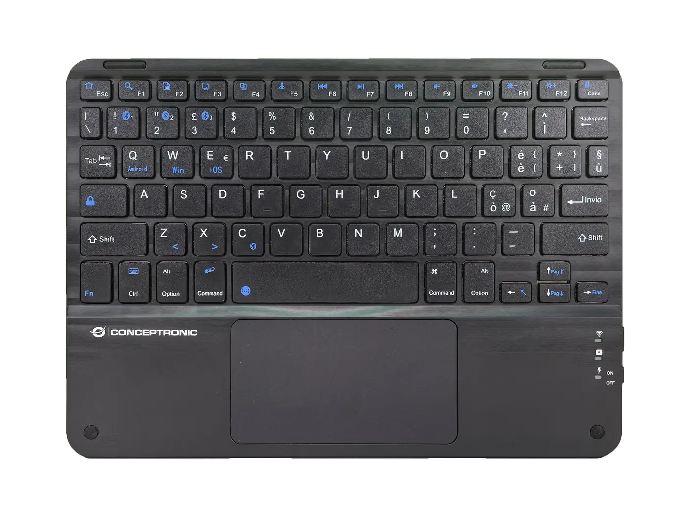BLUETOOTH KEYBOARD WITH TOUCHPAD
