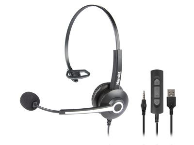 UJM-CUFFIA BUSINESS MIC USB/JACK
