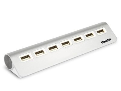 HUB USB 2.0 7 PORTE ALLUMINIO