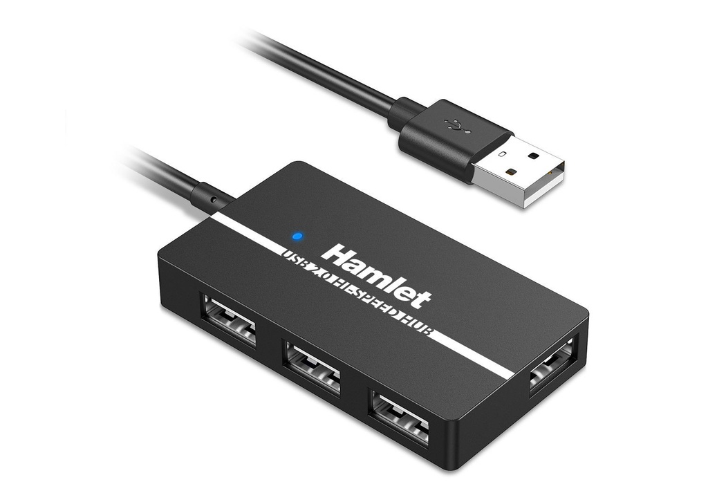 HUB USB2.0 SLIM 4PORTE AUTOALIMENT.