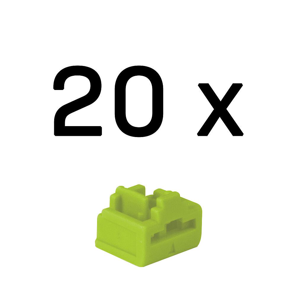 PORT BLOCKER RJ45 VERDE 20PZ