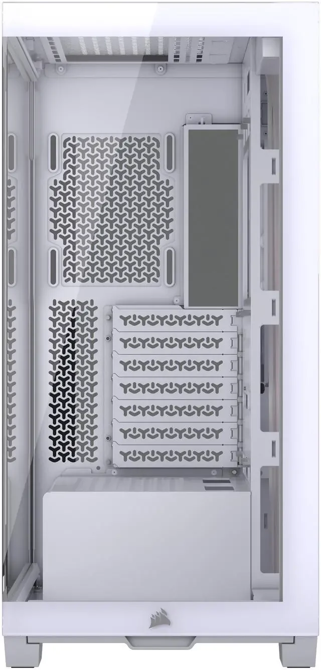 3500X TEMPERED GLASS MID-TOWER WH