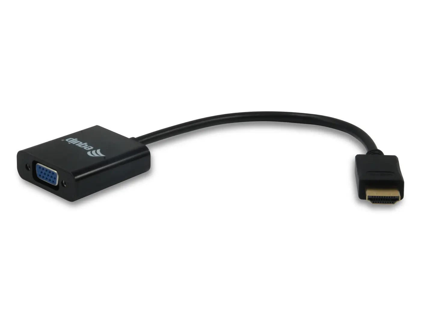 HDMI - VGA ADAPTER WITH AUDIO BLACK