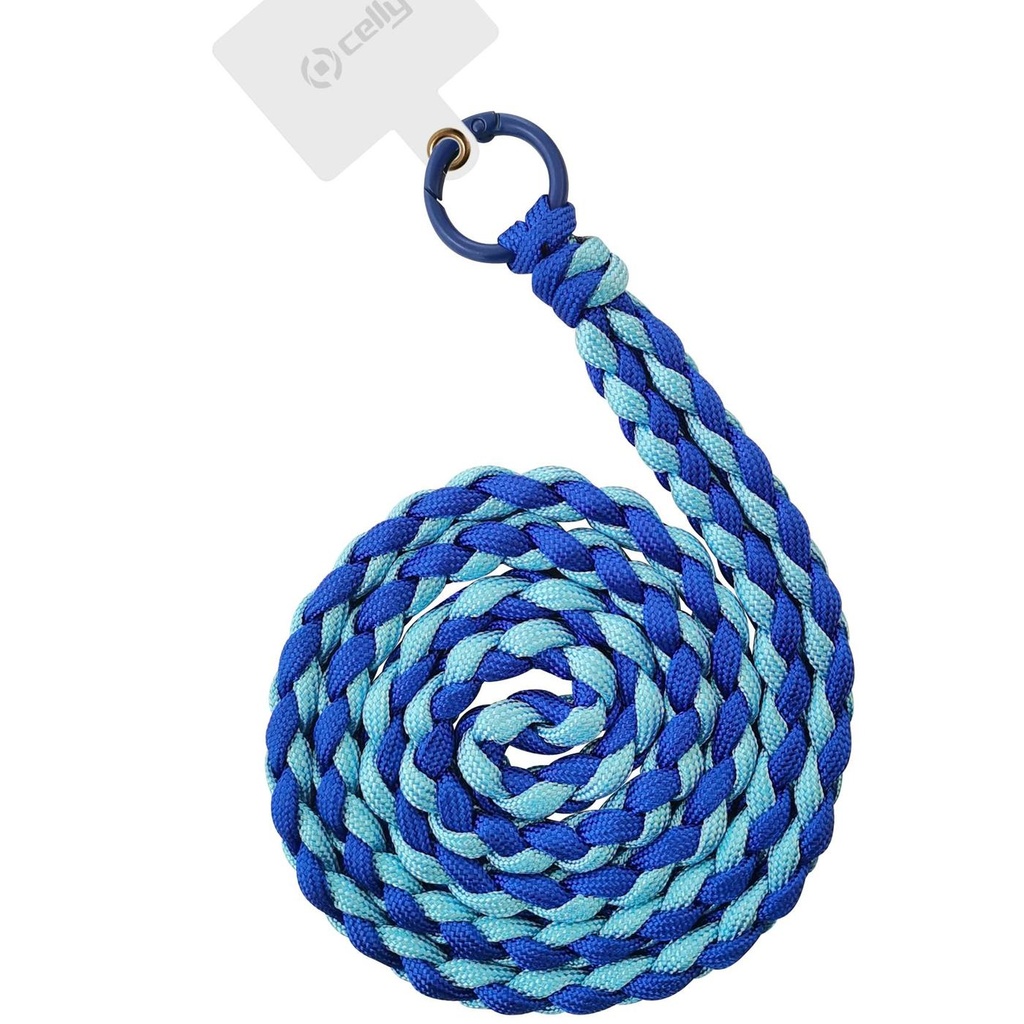 NECK LACET BRAIDED BLUE