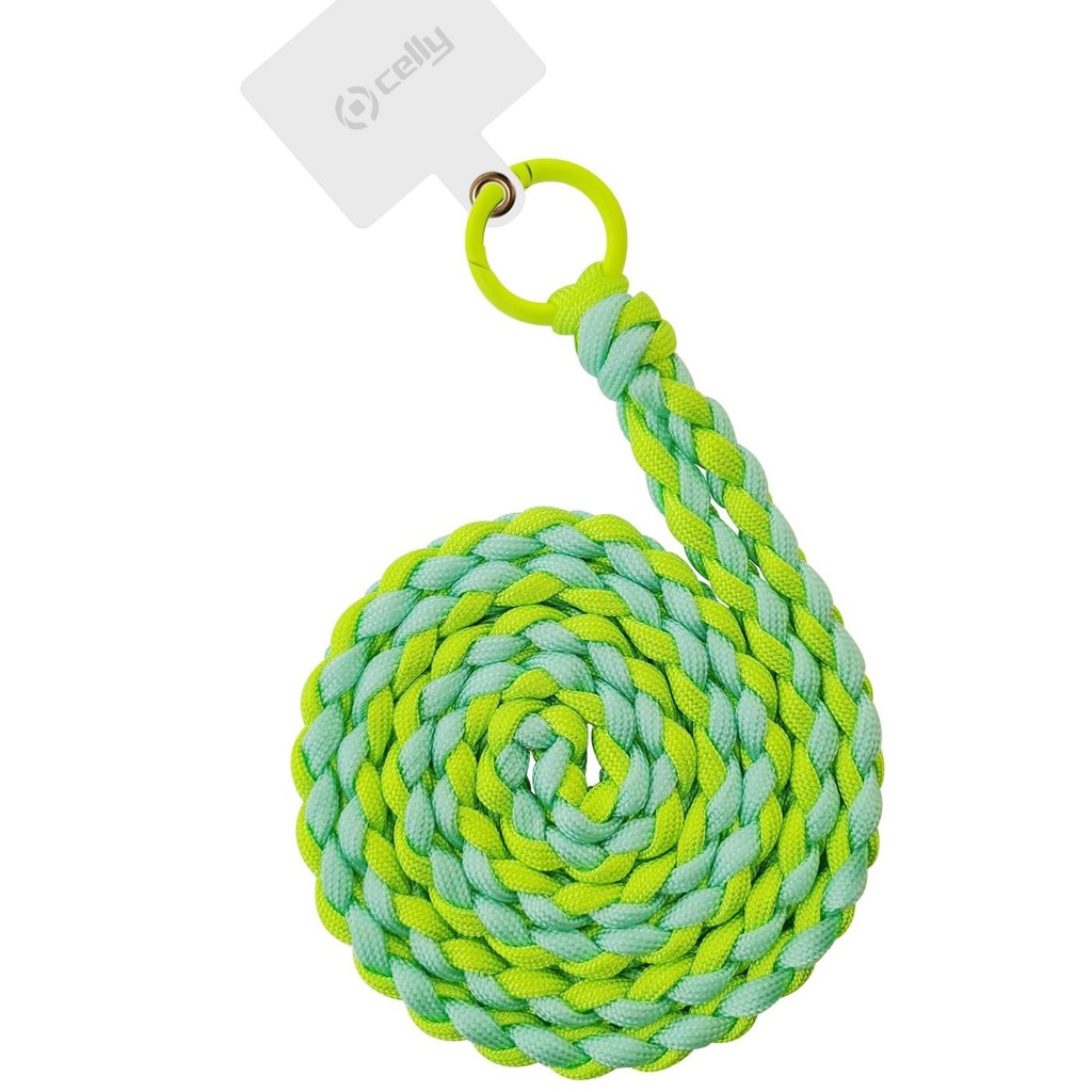 NECK LACET BRAIDED YELLOW FLUO