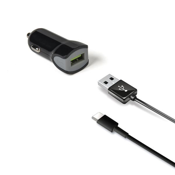 USB-A CAR CHARGER 12W+USB-C CABLE