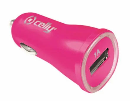 USB-A CAR CHARGER 5W PINK