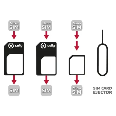 UNIVERSAL KIT X SIM CARD WITH CLIP