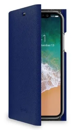 SHELL CASE IPHONE XS/X BLUE