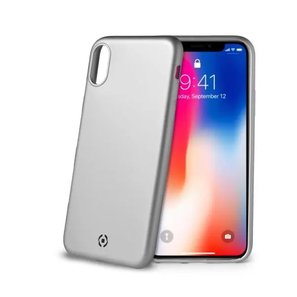 SOFTMATT COVER IPHONE XS/X SILVER