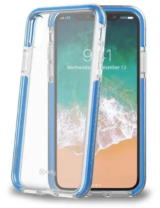HEXAGON COVER IPHONE XS/X LIGHTBLUE
