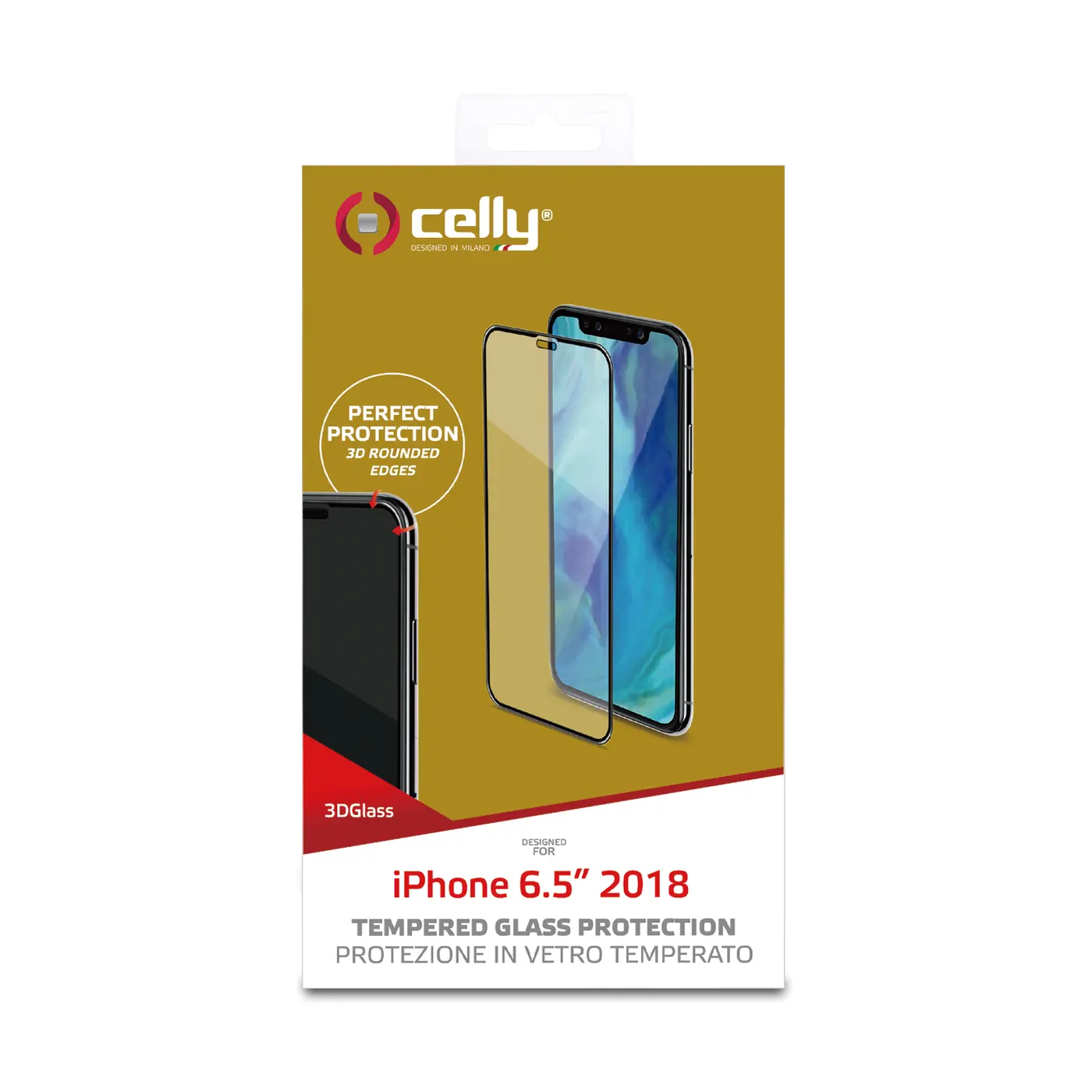 3D GLASS IPHONE XS MAX BLACK