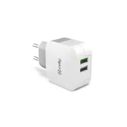 2USB-A WALL CHARGER 17W WHITE