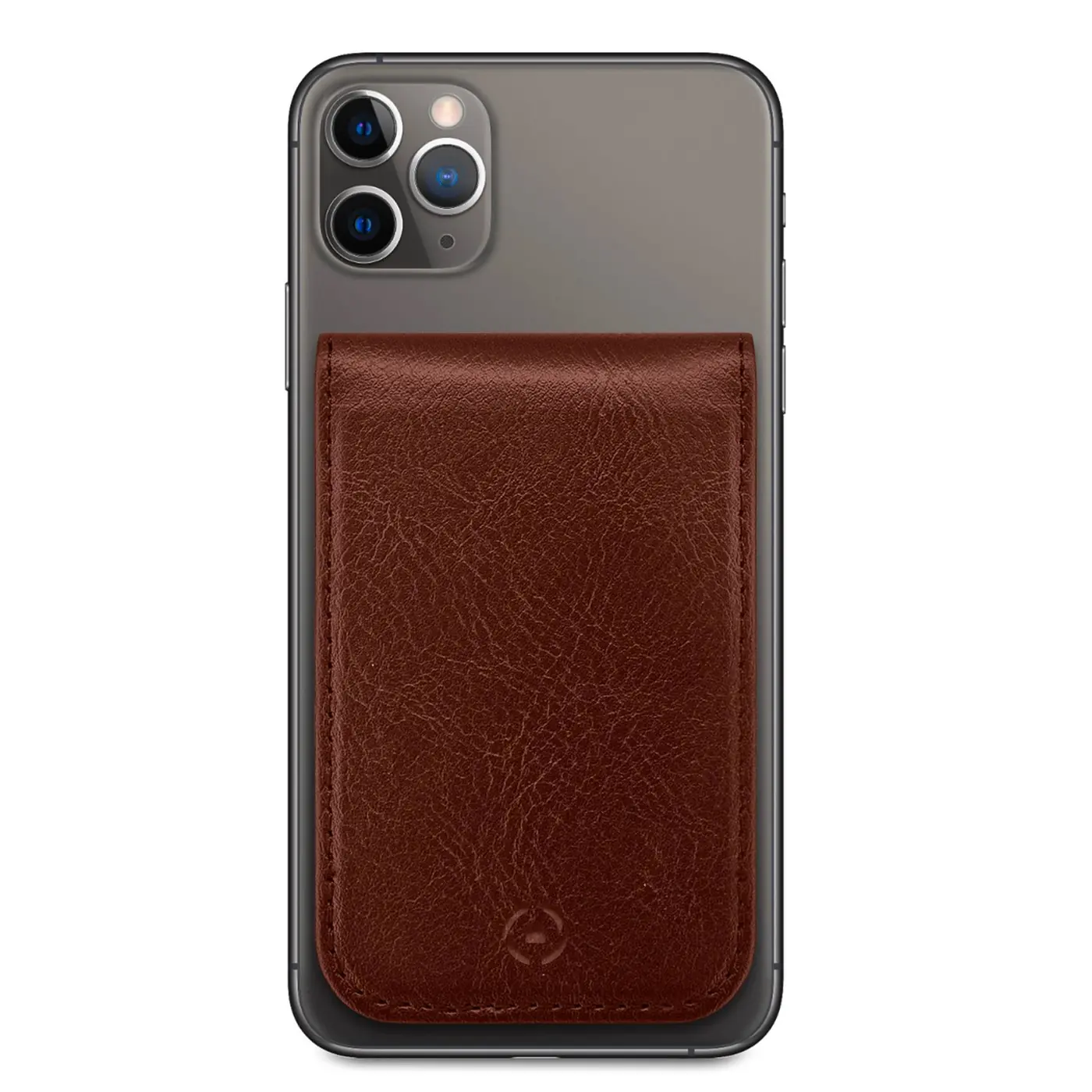 DUOMO MAGNETIC CARD HOLDER BROWN