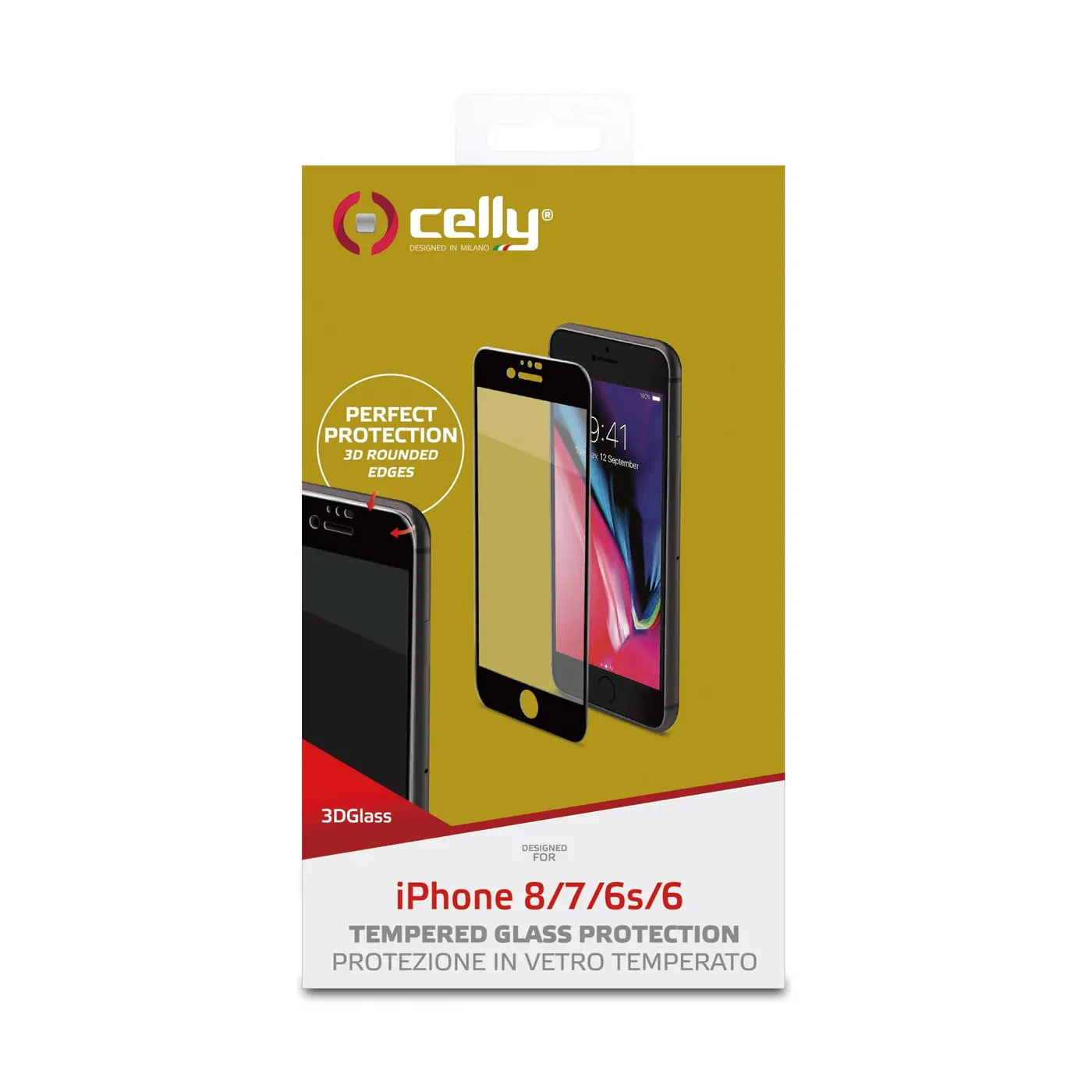3D GLASS IPHONE 8/7/6S/6 BLACK