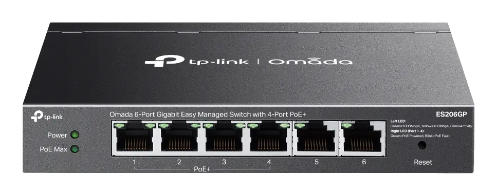 OMADA 6PORT  WITH 4-PORT POE+
