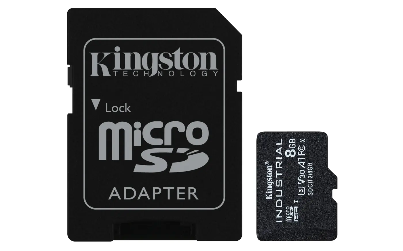 8GB MSDHC INDUSTRIAL + SD ADAPTER