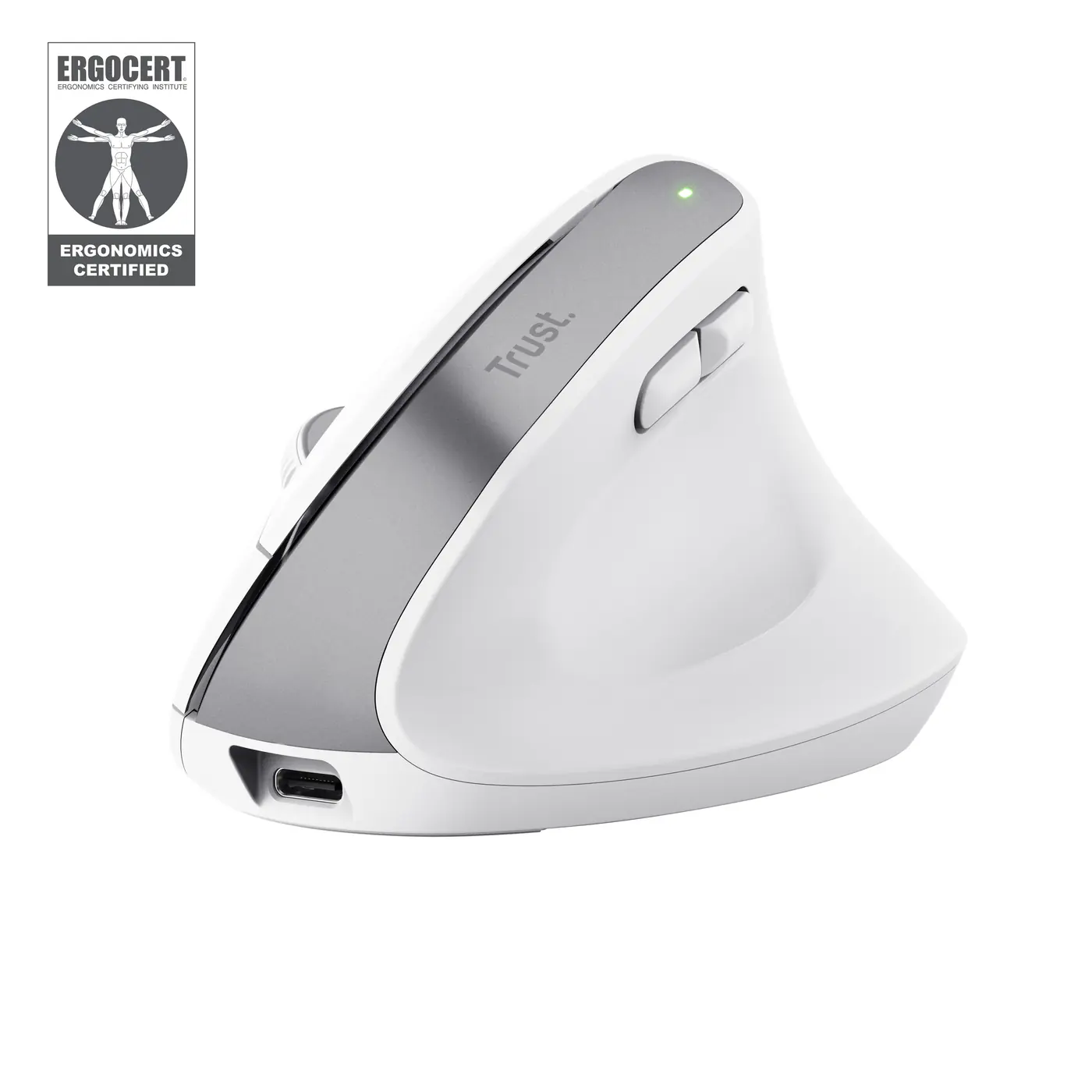 BAYO+ ERGONOMIC WIRELESS MOUSE WHT