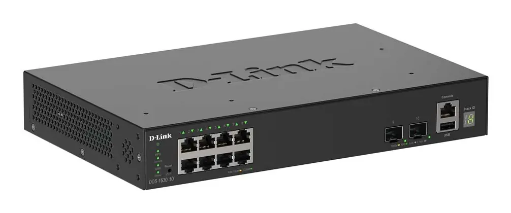 8 PORTS GE + 2 PORTS 10G SFP+