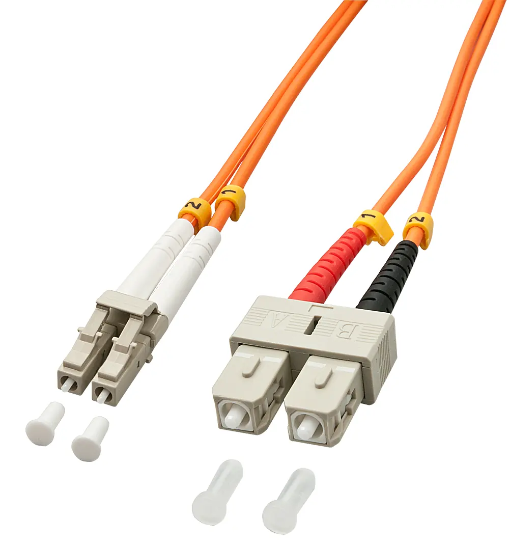 CAVO FIBRA OTTICA DUPLEX LC/SC 1M