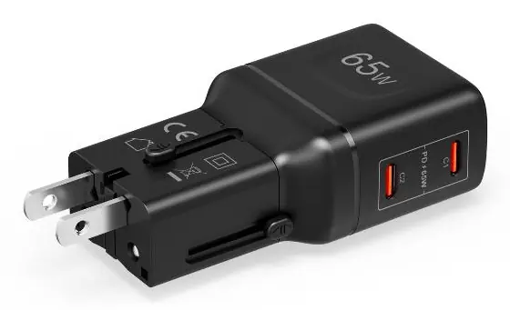 2USB-C MULTIPLUG SLIM 65W BLACK