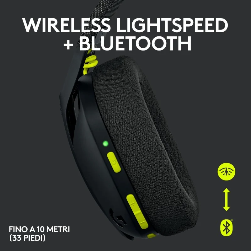 G435 LIGHTSPEED WIR GAMING BLACK