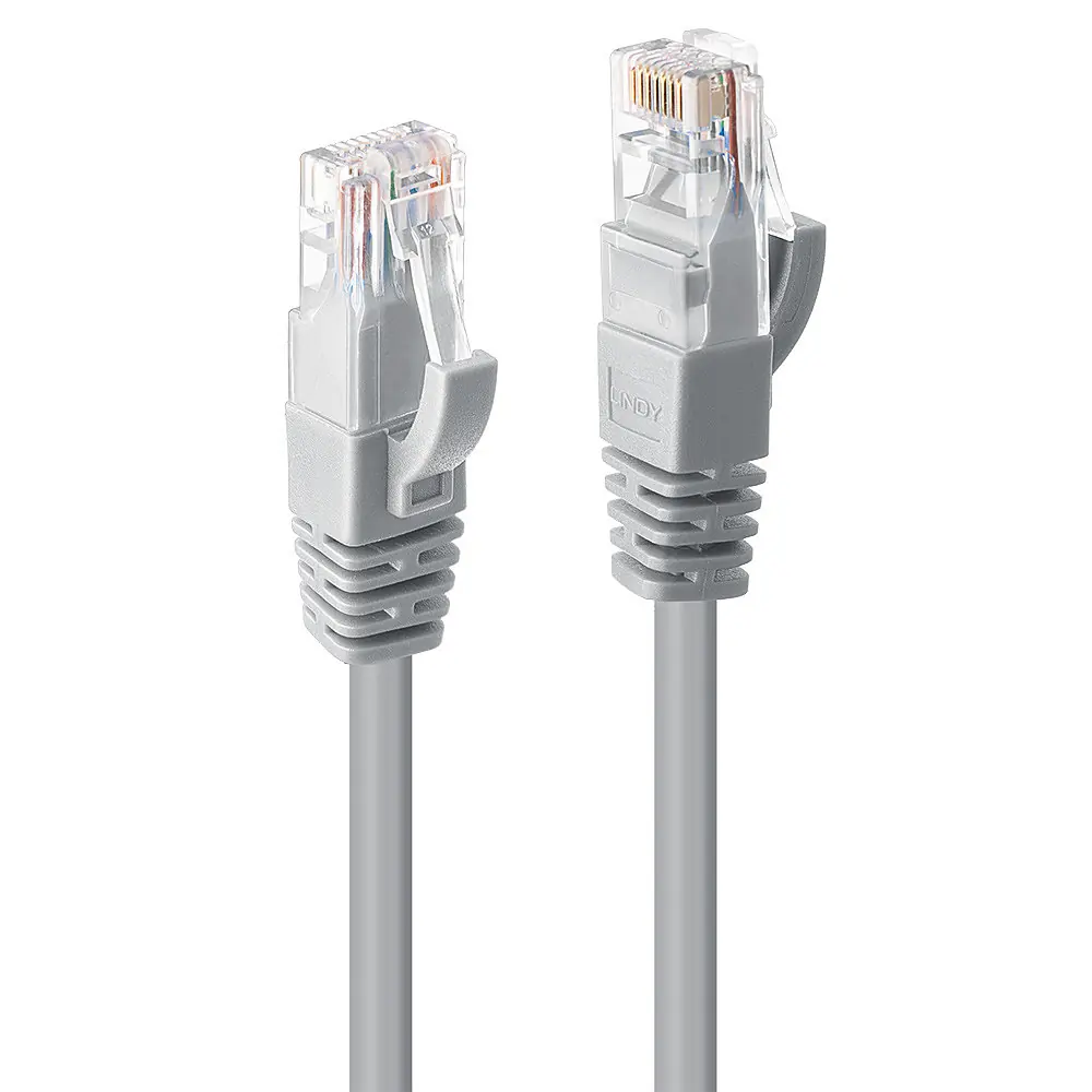 CAVO DI RETE CAT.6 U UTP GRIGIO 15M