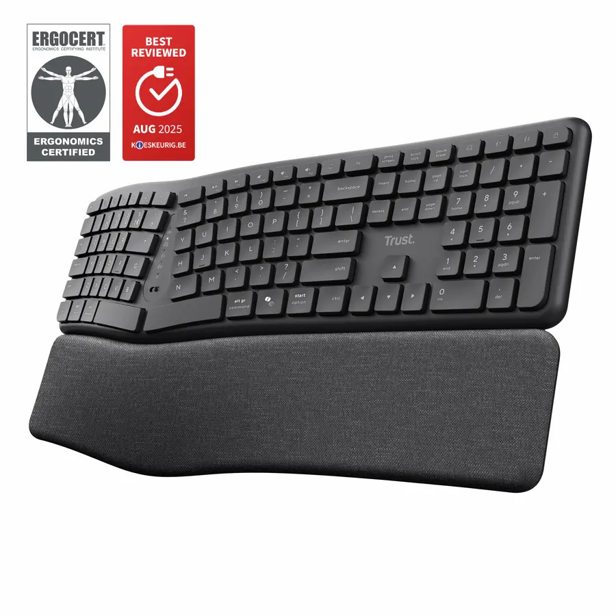 KEYRA ERGO MULTI WRLS KEYBOARD US