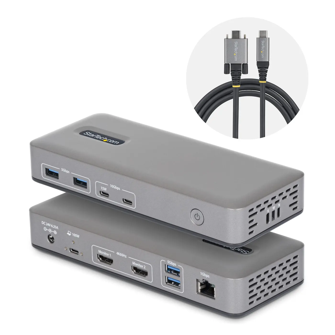 DOCKING STATION USB-C 2 MONITOR 4K
