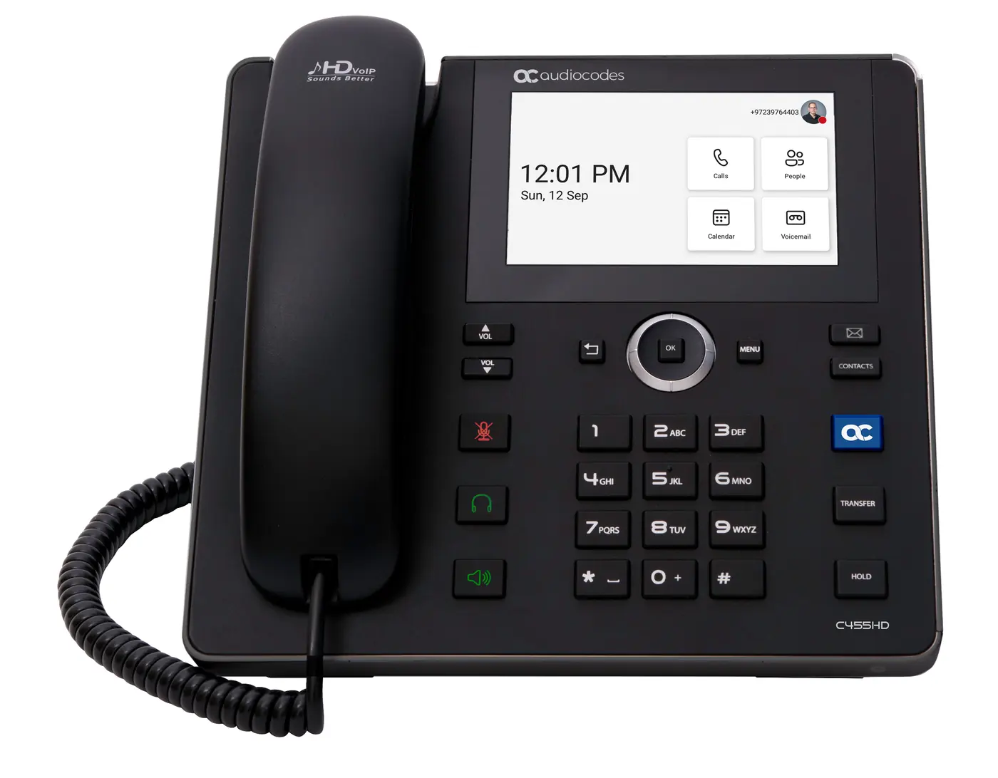 C455HD IP-PHONE W/INT.BT E DUAL